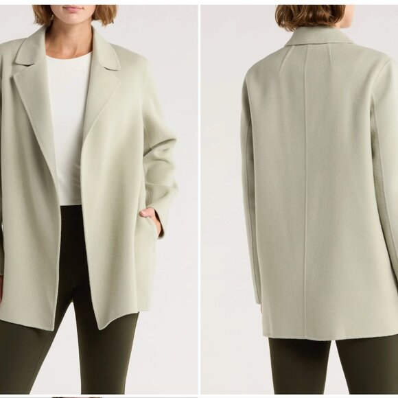 Theory Sileena Nocturne Navy Winsome 2 Wool Cashmere Blend, L, NWT $595 - Picture 5 of 5